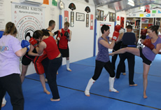 Kickboxing class